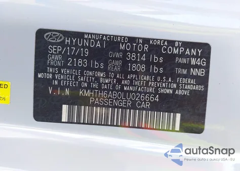 2020 Hyundai Veloster Turbo R-Spec из США, поврежденный, VIN KMHTH6AB0LU026664